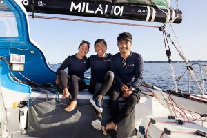 Team Milai, Rolex, Fastnet, Race, Masa Suzuki, Koji Nakagawa, Anne Beaugé, Class40, Pogo S2