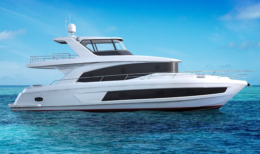 Gulf Craft, Majesty, 62, Maldives, Farfalla Marine, Hong Kong, Thailand, Yacht, Boat, Flybridge