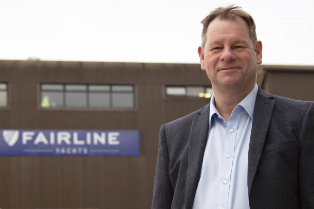 Fairline, Yachts, CEO, Chairman, Paul Grys, Jaguar, JCB, Derek Carter, Oundle, Peter McNulty, Jason Carley, Hanover Investors, Simpson Marine