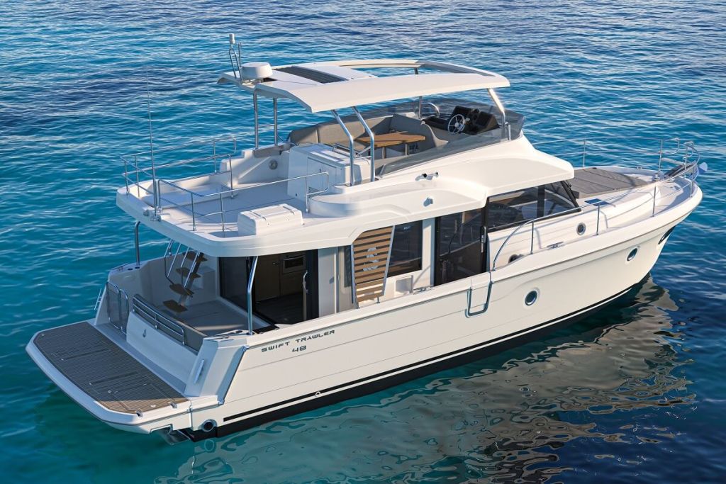 Beneteau, Swift Trawler, 48, debut, premiere, flagship, Andreani, MICAD, Boot Dusseldorf, Miami, boat, show, 2022