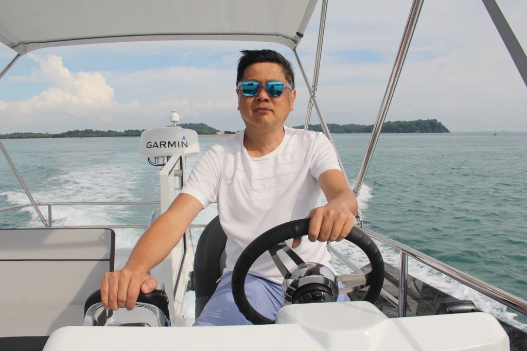 Kevin Quek, Alicia Quek, Jeanneau, Merry Fisher, 1095 Fly, ONE°15 Marina, Sentosa Cove, Boat Lagoon Yachting, Lazarus Island, boat, yacht, motor yacht, Covid, first, Yacht Style