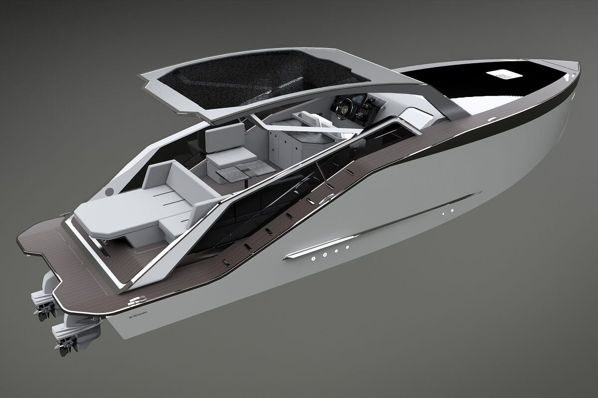 SKAYR Yachts, SKR40 Renanda, sports cruiser, Raul Renanda, Nino Krisnan, Firman Santoso, Dennis de Roos, yacht, boat, Light Ray Yachts, Antalya Free Zone, Boot Dusseldorf, Aksan Sjuman, Sjuman+Renanda, concert grand piano