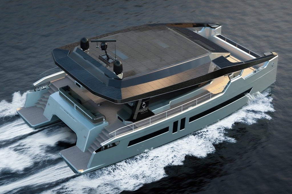 Alva Yachts, Ocean Eco 60, Coupé, solar, electric, catamaran, fuel cell, methanol, 2022, sold, build, diesel, Milan Henn, Mathias May, Germany