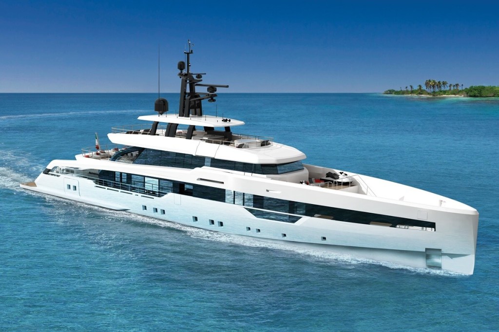CRN, Ferretti Group, Superyacht Yard, Ancona, Omega Architects, Frank Laupman, Massari Design, 142, hull, 52, spring, launch, owner