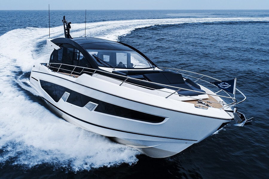 Sunseeker, Predator, 65, 60, 55, EVO, Andrea Frabetti, Sean Robertson, Palm Beach, International, Boat Show, sea trial, video, footage, knots, speed