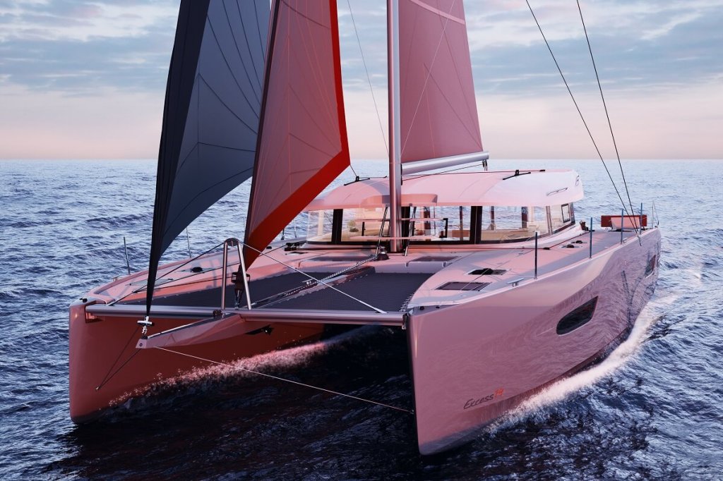 Excess, 14, catamaran, Groupe Beneteau, sailing, sensation, monohull, asymmetric, hulls, new, Cannes Yachting Festival, 11, 12, 15