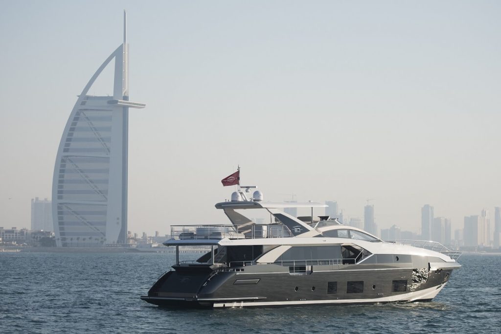 Azimut, Dubai, International, Boat, Show, Dubai Harbour, 78, S8, Grande, 27 Metri, 32 Metri, Seas & Deserts, Achille Salvagni, Alberto Mancini, Francesco Guida, Stefano Righini, Trideck, Middle East, sales