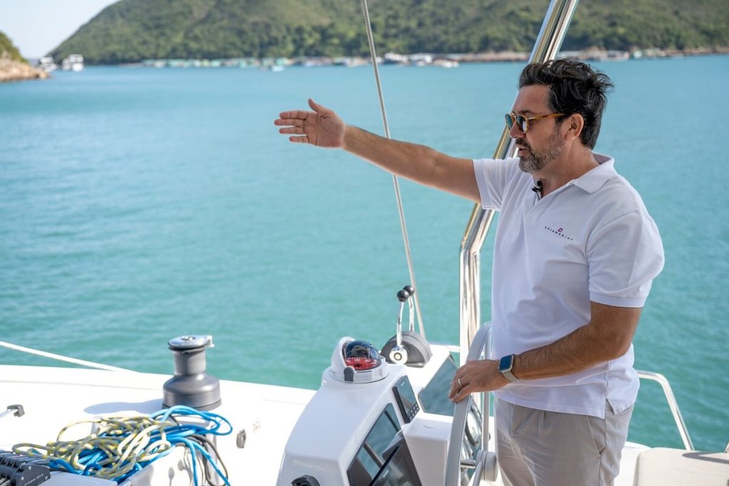 Bali, 4.8, catamaran, Yacht Style, owner, Eric Noyel, Asiamarine, Hong Kong, France, customised, Happy Fifty, Deep Water Bay, Galeon, Nimbus, Numarine, Wellcraft, Tige, sailing, boat, yacht, motor, ESSCA, Asia, Dolce Vita