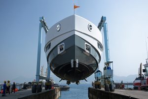 CL Yachts, CLX96, debut, premiere, Hong Kong, May, Doumen, Zhuhai, Camper & Nicholsons, Fort Lauderdale, International, Boat, Show, Jozeph Forakis, Sea Activity Vessel, SAV, Earl Alfaro, Albert Horsmon, RINA