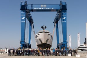 Custom Line, Navetta 30, Ferretti Group, Superyacht Yard, Ancona, launch, seventh, hull, sales, Asia, Hong Kong, Singapore, Starship Yachts, Hong Seh Yachting, Fraser