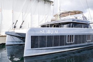 Sunreef Yachts, launch, Sunreef 60 Eco, Eco, solar, panels, hulls, sides, superstructure, hardtop, skin, cabins, flybridge, cockpit