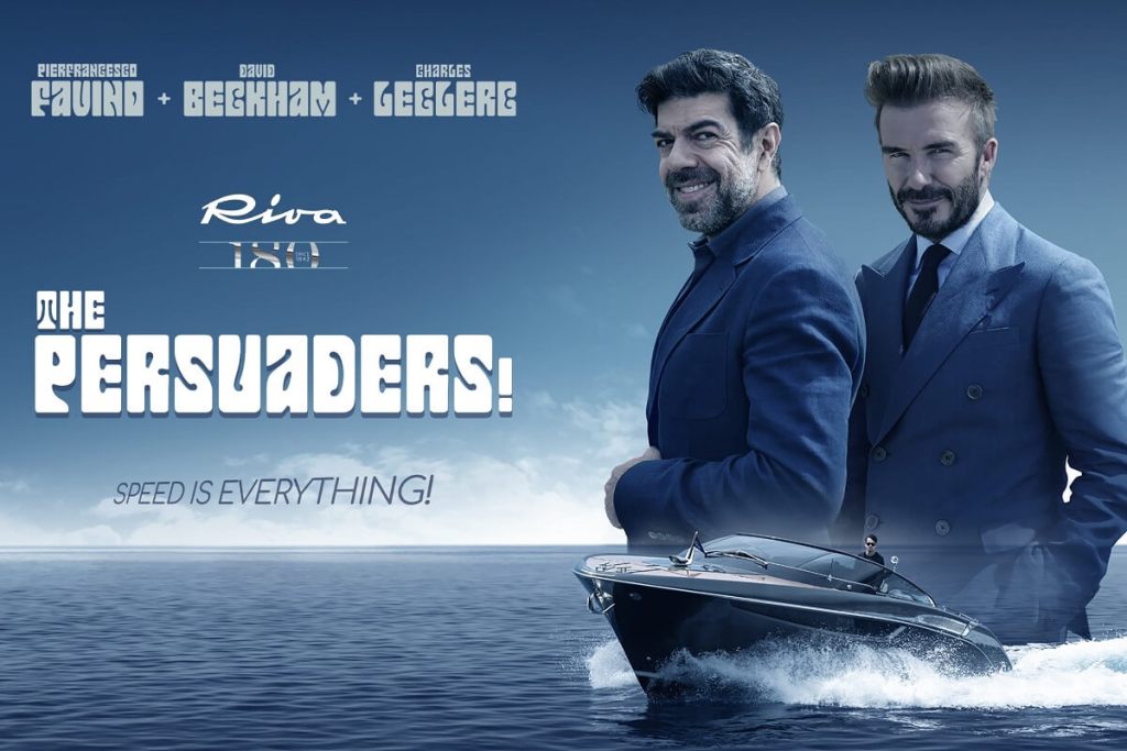 David Beckham, football, Charles Leclerc, Scuderia Ferrari, F1, Pierfrancesco Favino, Italian, actor, Riva, The Persuaders!, Roger Moore, Tony Curtis, short, film, Monaco, Monte Carlo, Maserati, Ferrari, 68’ Diable, 56’ Rivale, Rivamare, Navetta 37, Custom Line, Ferretti Group,