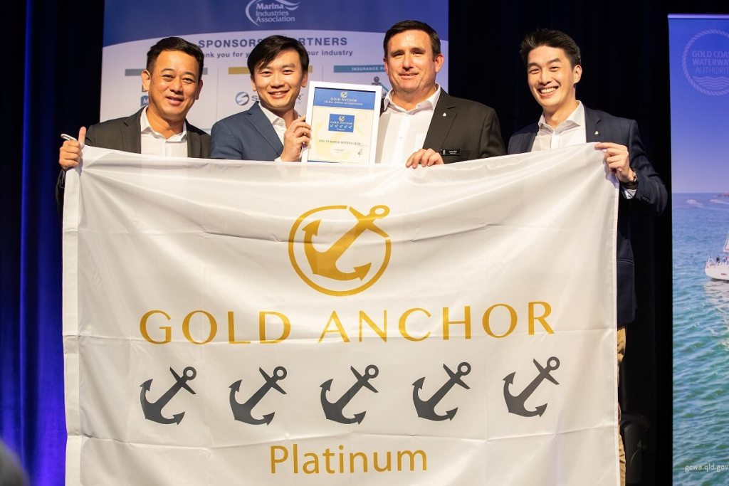 ONE°15 Marina, Sentosa Cove, Singapore, SUTL, SUTL Enterprise, Gold Anchor, Platinum, first, Southeast Asia, MIA, Marina Industries Association, Australia, Andrew Chapman, Jonathan Sit, James Roy, Teo Joo Leng, Darren Oh, Suzanne Davies, upgrade, reconfiguration, ranking, International Clean Marina, Coral Garden
