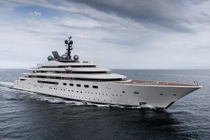 Lürssen, Project Blue, 160 metres, Terence Disdale, Germany, Bremen, megayacht, superyacht, yacht, Mediterranean, Peter Lürssen, diesel-electric, hybrid, Azimuth, pod drive, propulsion, gearboxes, exhaust, treatment, system, wastewater, sustainable technologies