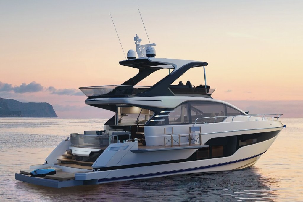 Fairline, Squadron, 58, balconies, beach club, 2023, Cannes