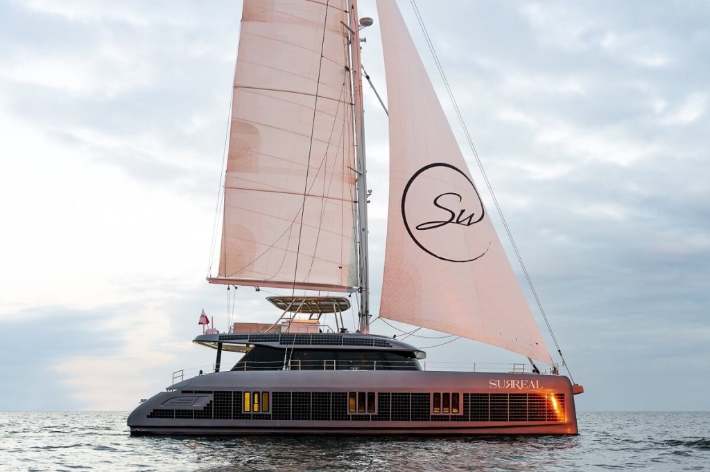 Sunreef, 60, Eco, Surreal, solar, panels, power, lithium, battery, bank, 80, Eco, Marie-Joseph, Cannes Yachting Festival, Dubai