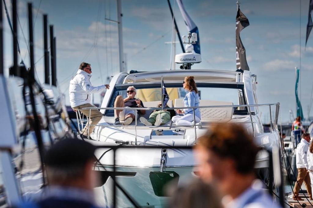 Southampton, Boat, Show, Mayflower Park, Queen, Elizabeth II, funeral, Sunseeker, Princess, Fairline, Lesley Robinson, CEO, British Marine, Quayside Club, VIP, Predator, Manhattan, Squadron