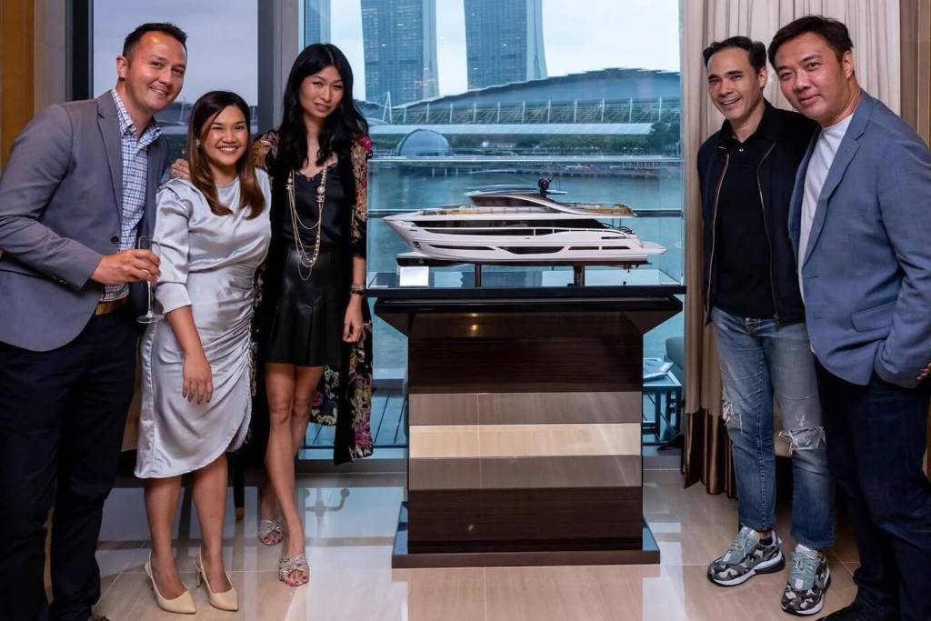 Boat Lagoon Yachting, Princess Yachts, South East Asia, Amber Lounge, Singapore Grand Prix, Y85, luxury yacht partner, cruises, skyline, Y95, Alister Brunskill, Kornlak Kaewkulaya