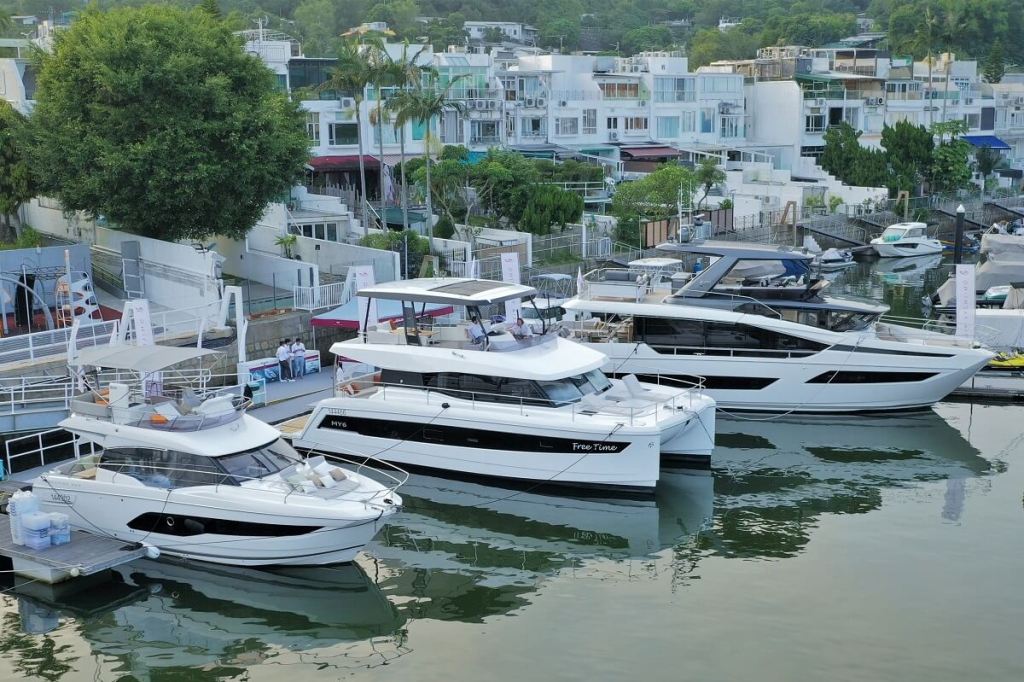 Asia Yachting Boat Show, Prestige, Monte Carlo Yachts, Fountaine Pajot, Nautique, ABJET, Club, Marina Cove