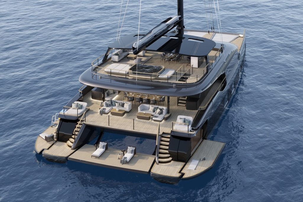 Sunreef, Yachts, Eco, 43M, sale, sailing, catamaran, ocean club, drop-down sides, solar, electric, propulsion, 80 Eco, Marie-Joseph, Monaco Yacht Show, Cannes Yachting Festival, 80 Sunreef Power, Kokomo, HSH Prince Albert II, hydrogen