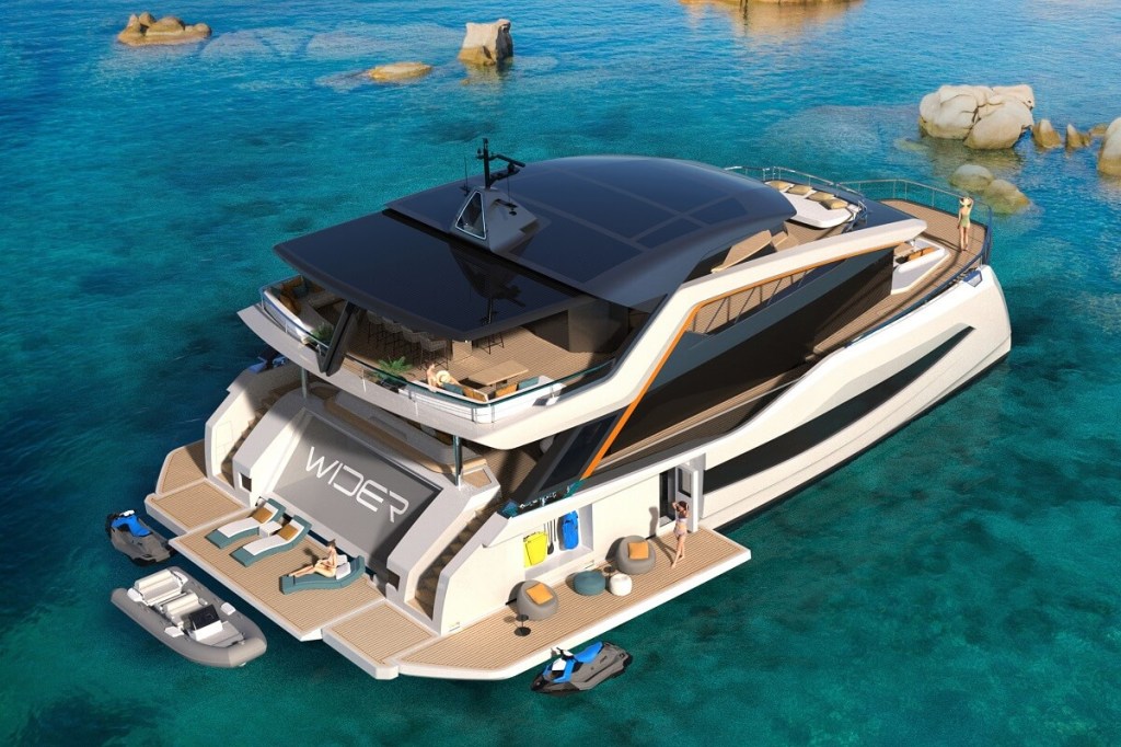 Wider, shipyard, Italy, WiderCat 92, Yacht Style, Moonflower 92, Nauta Design, Fano, Venice, superyacht, innovation, MarineMax, Marcello Maggi, W-Fin Sarl