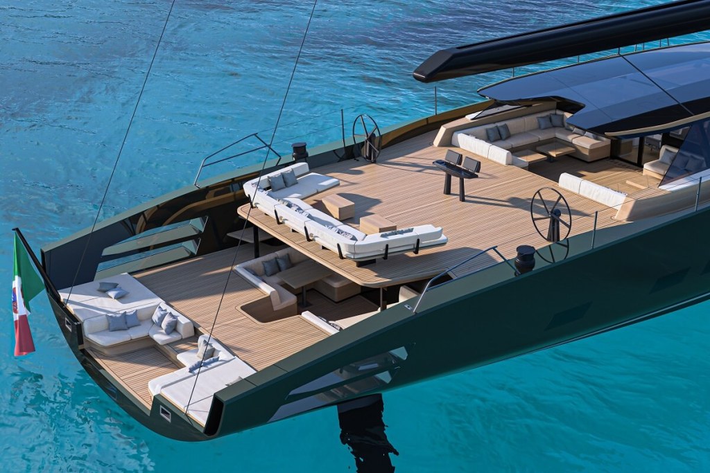 Wally, wallywind130, wallywind150, sailing, yacht, Luca Bassani, Stefano De Vivo, Judel/Vrolijk, Santa Maria Magnolfi, terrace on the sea, Tiketitan