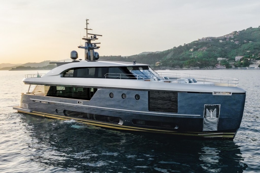 Azimut, Magellano, flagship, 30M, Ken Freivokh, Vincenzo De Cotiis, motor yacht, Dual Mode, hull, P.L. Ausonio Naval Architecture, P.L.A.N.A., Carpenters Workshop Gallery, artistic fibreglass