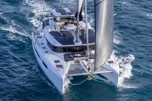 Lagoon, 51, catamaran, sailing, Francois Tregouet, Gilles Martin-Raget, Nicolas Claris, International Multihull Show, La Grande Motte, Bruno Belmont, Canet-en-Roussillon, Sense, Excess, Marc Van Peteghem, VPLP, Vincent Lauriot-Prevost, Pyrenees, solar panel, eco, sustainability, electric, Lithium
