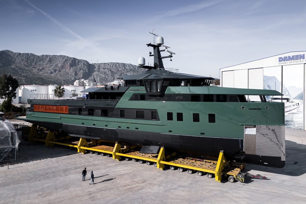 Damen, Yachting, SeaXplorer 58, spring, Antalya, Turkey, Dutch, launch, water, owner, Azure Yacht Design, Enrique Tintore, Design Unlimited, sail boat, tenders, motorcycles, vehicles, toys, SeaXplorer 60, 2024