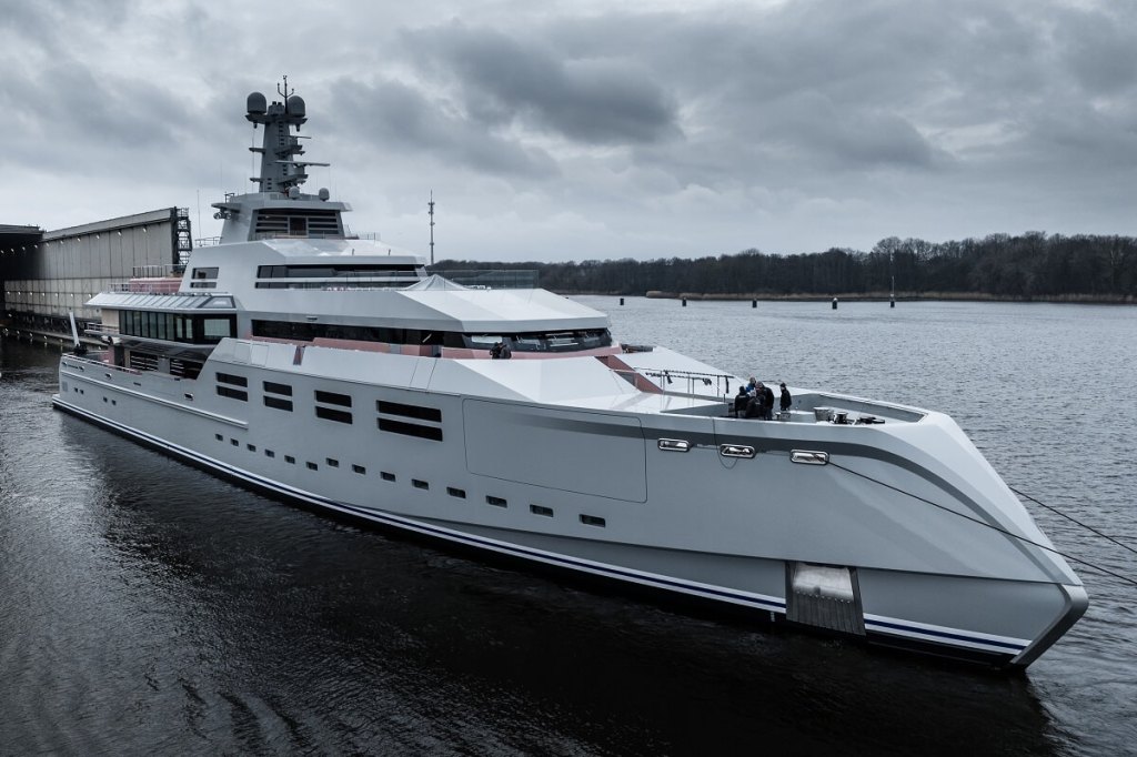 Lürssen, Project 1601, Espen Oeino International, Monaco, Dölker & Voges Design, Hamburg, Cornelsen & Partner, sea trials