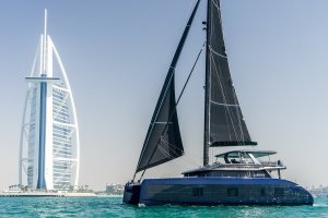 Sunreef, Dubai, International, Boat, Show, Polish, luxury, catamaran, builder, 80 Eco, Marie-Joseph, 60, Power, Dubai Harbour, Dubai World Trade Centre, DWTC, Middle East