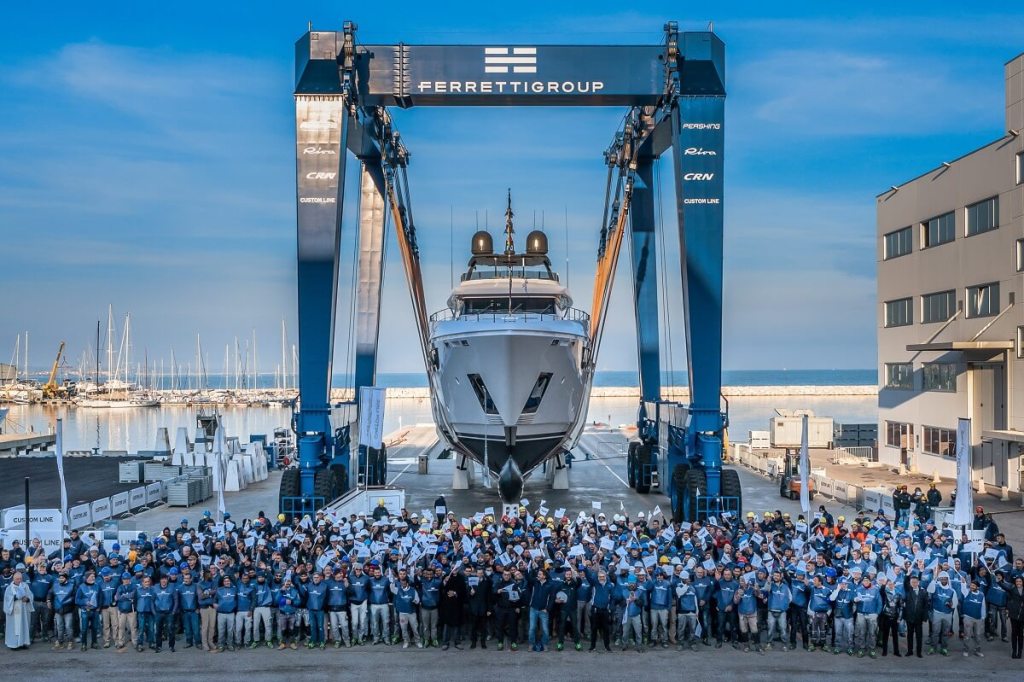 Shipyard, Ferretti Group, Ferretti Yachts, Riva, Pershing, Custom Line, CRN, Itama, Wally, Yacht Style, Ancona, Superyacht Yard, Mondolfo, Cattolica, Forli, Sarnico, La Spezia, Albert Galassi, Stefano De Vivo, CEO, CCO, Ciao, Rio, Nuvolari Lenard, Omega Architects, SHIG-Weichai Group, China, Hong Kong, Shanghai, Bellagio Hotel, US, showroom, Florida, Fort Lauderdale