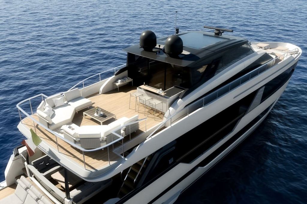 Ferretti Yachts, Ferretti Group, 1000, Skydeck, enclosed flybridge, IdeaeItalia, Filippo Salvetti