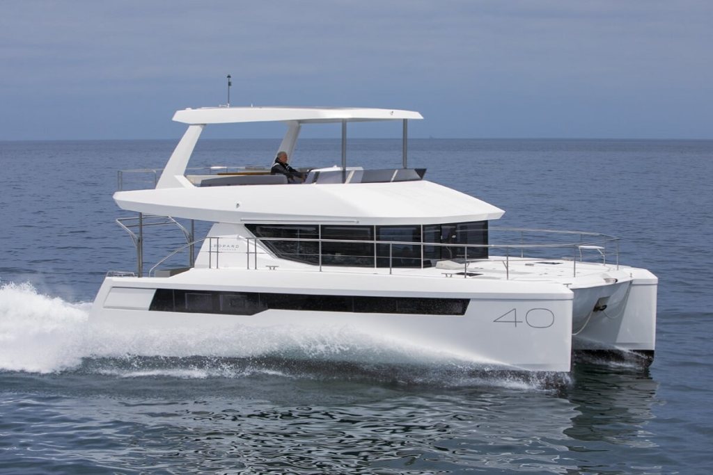 Leopard, 40, PC, Powercat, European premiere, International Multihull Show, La Grande Motte, France, Franck Bauguil, Leopard’s VP Yacht Ownership & Product Development, Alexander Simonis, Simonis Voogd Design, The Moorings, CFD, computational fluid dynamics