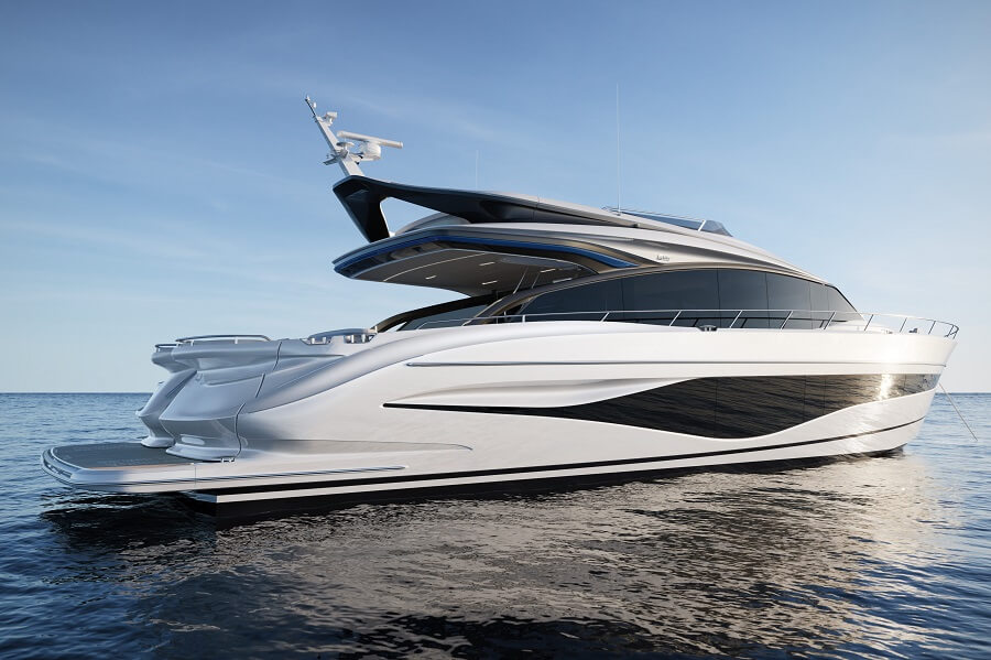 Princess, S80, motor yacht, 2024, Plymouth, Princess Design Studio, Olesinski, Pininfarina, S72, Boot Dusseldorf