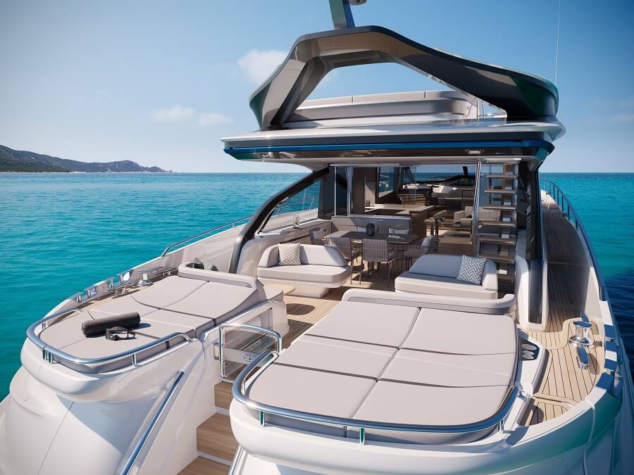 Princess, S80, motor yacht, 2024, Plymouth, Princess Design Studio, Olesinski, Pininfarina, S72, Boot Dusseldorf