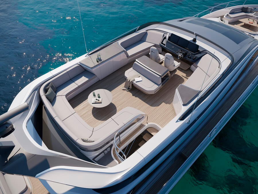 Princess, S80, motor yacht, 2024, Plymouth, Princess Design Studio, Olesinski, Pininfarina, S72, Boot Dusseldorf