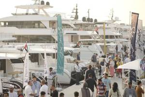 Dubai International Boat Show, exhibitors, Dubai Harbour, John Bush, Sunseeker Gulf, IMG Boats, Francesco Pitea, SF Yachts, Michel Torbey, Sanlorenzo, Gulf Craft, Azimut-Benetti, Sunreef, SAY Yachts, Yachts 1, Nader Dara