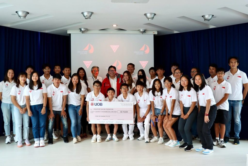 Hong Seh Marine, sponsor, Singapore Sailing Team, Singapore Sailing Federation, Hong Seh Group, SEA Games, Cambodia, Asian Games, Hangzhou, Cambodia, Olympics, Paris, Marseille, Cecilia Low, Kimberly Lim, Jevan Tan, Vice President, Executive Director, Terence Ho, Chung Pei Ming, Head of High Performance and Coaching, Dr Lincoln Chee, President