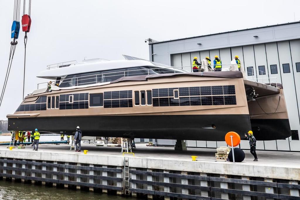 Sunreef, Yachts, 80 Sunreef Power Eco, Eco, motor, power, solar, power, electric, motors, air-conditioning, Gdansk, US, New England, Florida, Northeast, Bahamas, Caribbean, British Virgin Islands, The Catamaran Company, climate crises, sustainable yachting