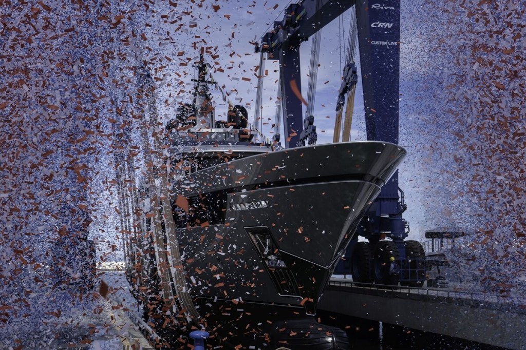 Riva, 50Metri, third, launch, superyacht, Race, Fifty, Ferretti Group, Superyacht Yard, Ancona, Officina Italiana Design, Mauro Micheli, Sergio Beretta, Strategic Product Committee, Piero Ferrari, Engineering Department