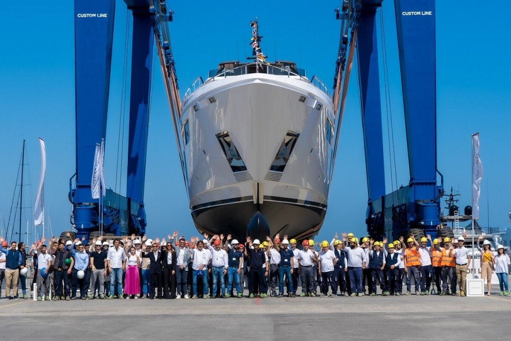 Asian, owner, 10th, Custom Line, Navetta 42, Ferretti Group, Superyacht Yard, Ancona, Italy, Custom Line Atelier, Bianco Gioia, Calacatta Gold, Asia-Pacific, Navetta 50