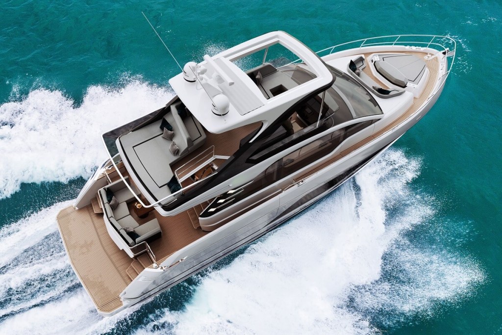 Fairline, Squadron, 58, balconies, Southampton, show, Mayflower Park, James Powell