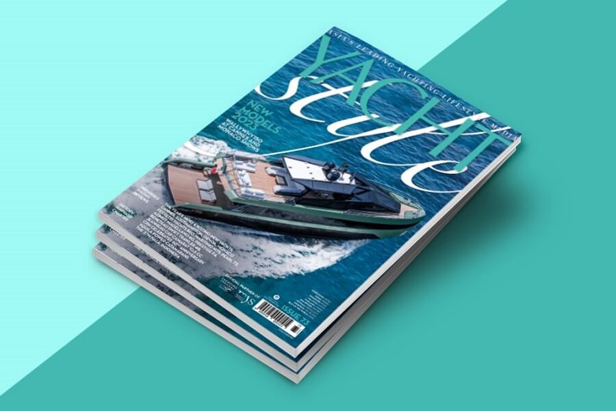 Yacht Style, Issue 73, world premieres, Reviews, Azimut, Ferretti Yachts, Prestige, Maritimo, Pearl, Beneteau, Jeanneau, CRN, 60th anniversary, Aquila, Shipyard, Lal de Silva, Nala, Indonesia, Yacht Sourcing, Sanlorenzo SL90A