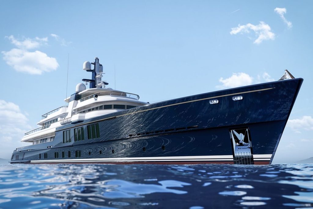CRN, 145, Vripack, Nauta Design, Project Thunderball, Marnix J. Hoekstra, Florida, Bahamas, Y.Co, Ferretti Group, Custom Line, Navetta 50, Pershing 140, Riva 54Metri