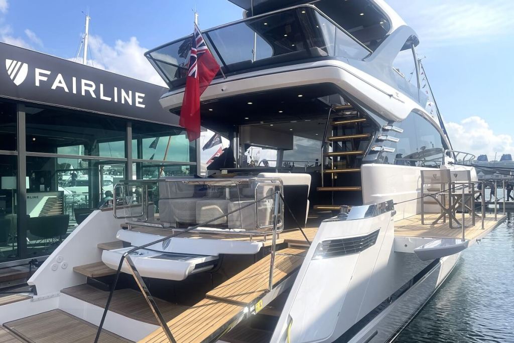 Fairline, Squadron 58, Southampton, show, James Powell