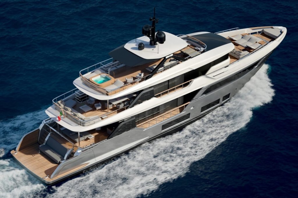 Custom Line, Navetta 38, 2024, Ferretti Group, Strategic Product Department, Piero Ferrari, Engineering Department, Custom Line Atelier, Filippo Salvetti, ACPV Architects, Antonio Citterio, Patricia Viel