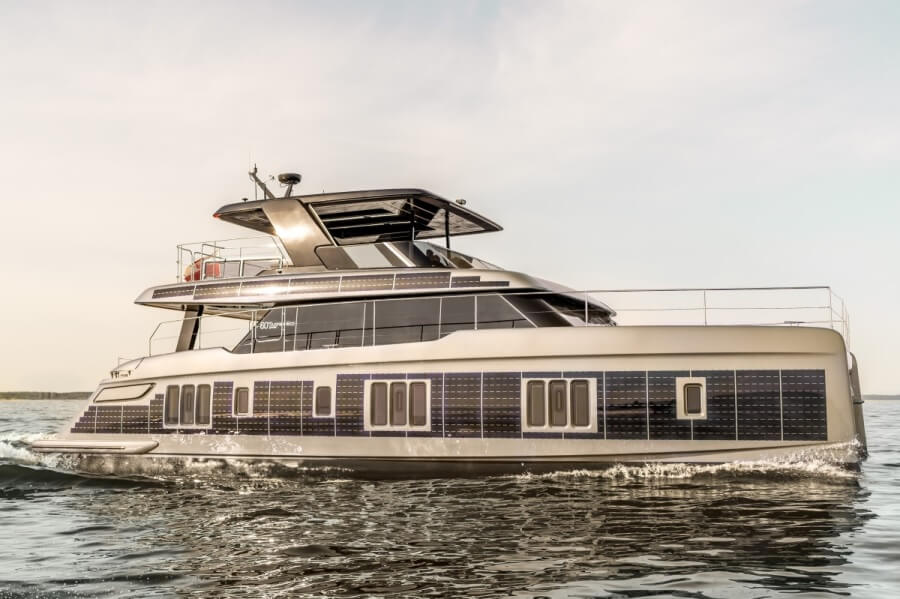 Sunreef, Yachts, Fernando Alonso, Eco, 60, Power, powercat, catamaran, luxury, Poland, deliver, solar