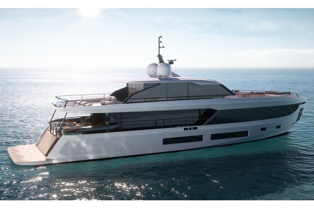 Azimut, Grande, superyacht, 30M, Alberto Mancini, Marine Italia, Hong Kong, Deck2Deck™ Terrace, Infinity Skydeck, Grande 26M, Grande 36M, M2atelier, Marco Bonelli, Marijana Radovic, Low Emission Yachts