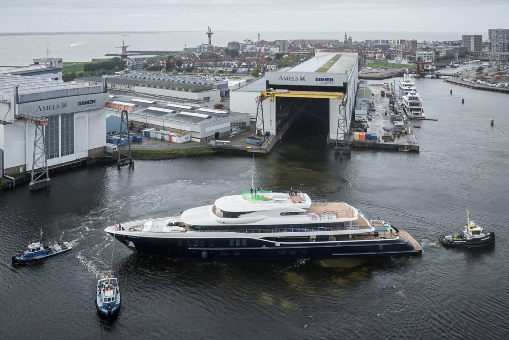 Damen Yachting, Amels, eighth, 242, fourth, 200, launch, Limited Editions, Tim Heywood, Winch Design, Vlissingen City, Tom Oomkens, Peter Dijkwel, 60, 80, Espen